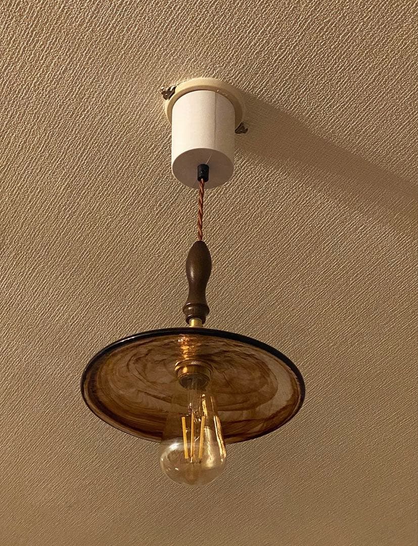 ペンダントライト　アンティーク　ガラス