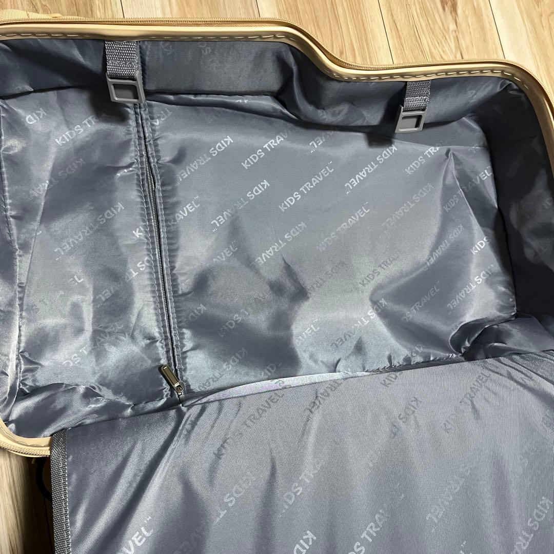 機内持ち込み可　ミニサイズ ベージュ　乗れるキャリーケース