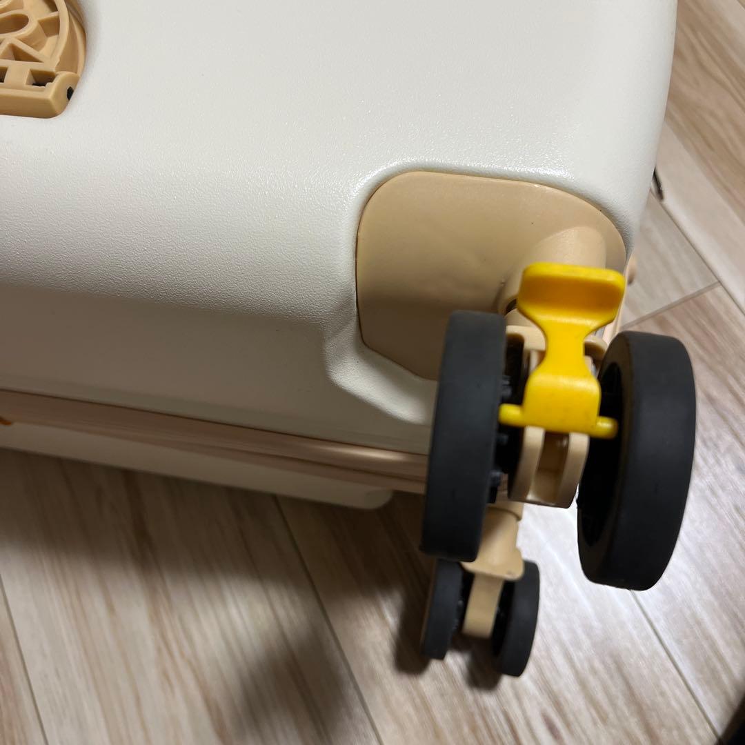 機内持ち込み可　ミニサイズ ベージュ　乗れるキャリーケース