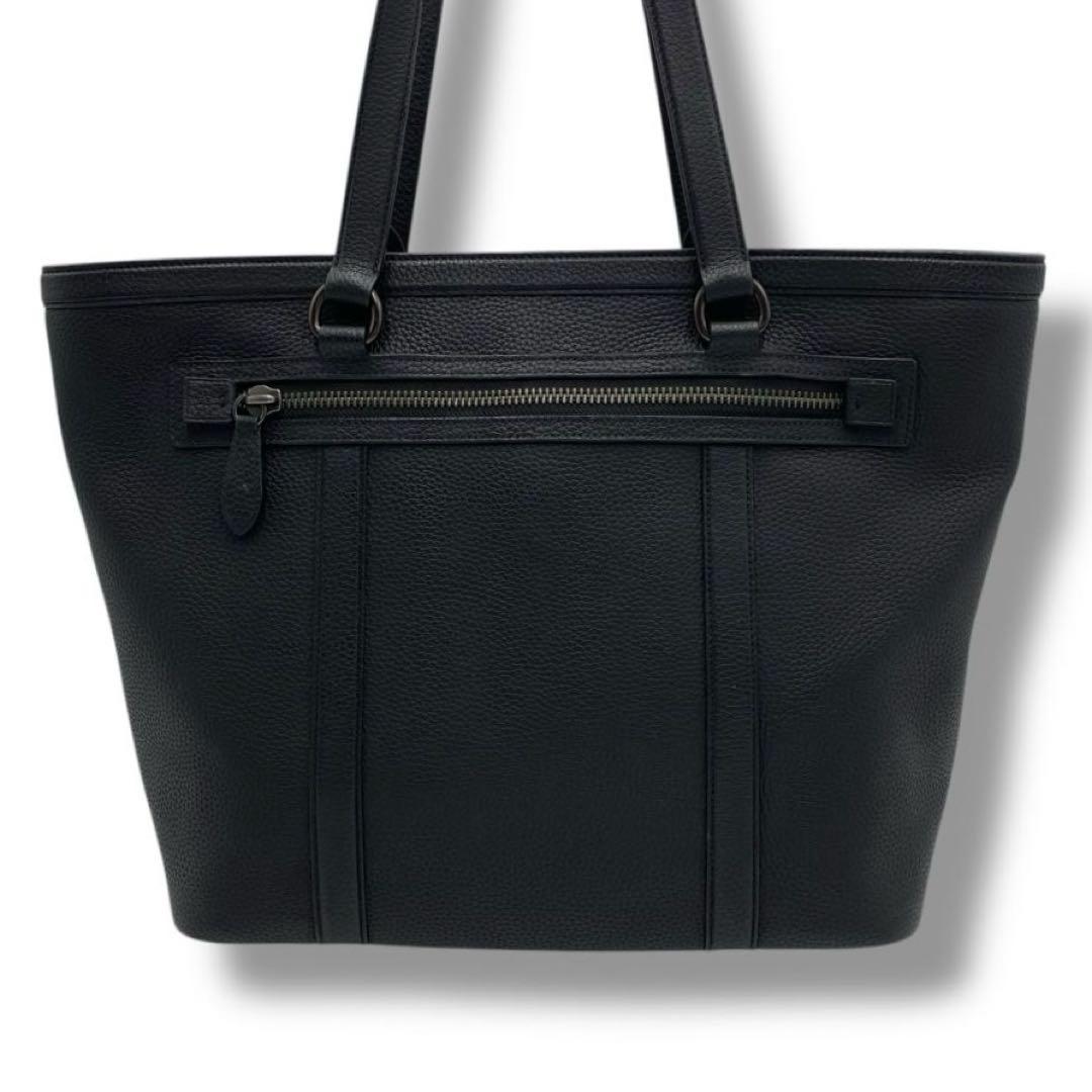 美品 COACH ゴッサム ジップ トートバッグ レザー A4 CU116 黒