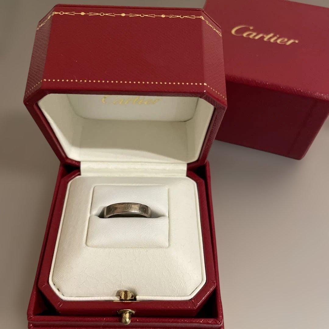 ◉Cartier 750WGハッピーバースデーリング　サイズ49