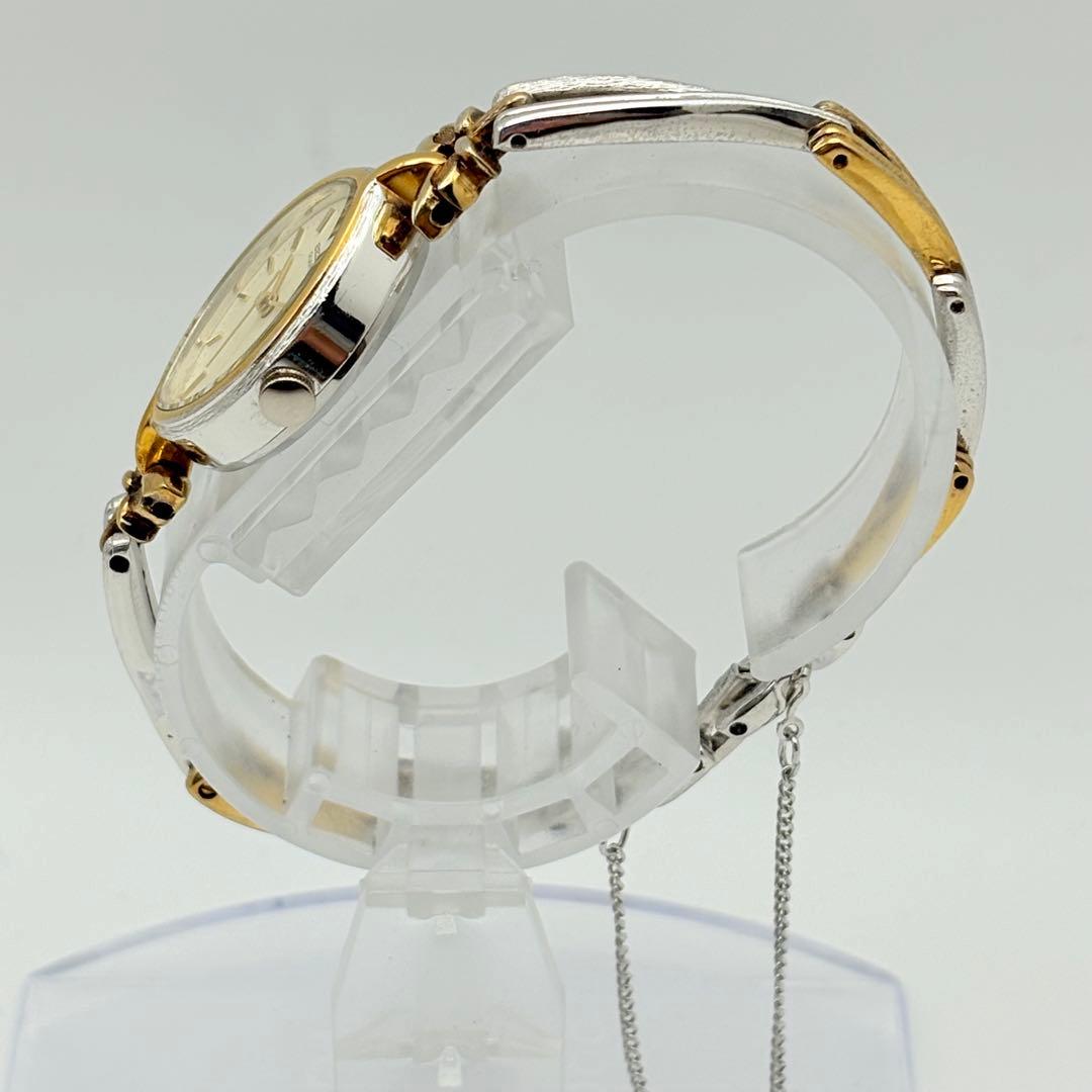 ★新品電池★ 稼働品 SEIKO 腕時計 レディース オーバル コンビカラー