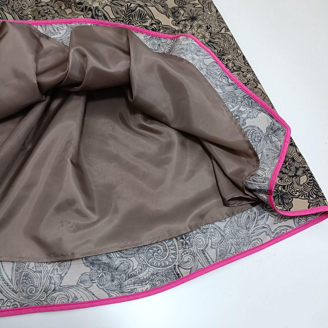 スカート THOMAS MAGPIE zentangle print long skirt