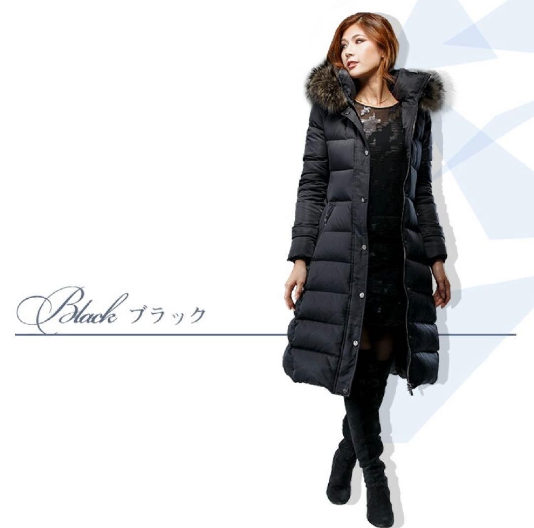 美品　STANZA DOLCE ダウンコート レディース ロング丈 ダウン90％