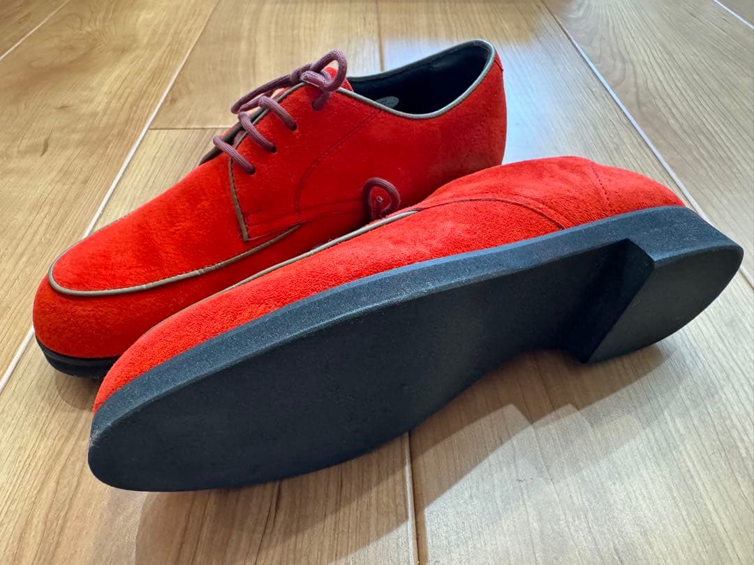 ハッシュパピー レディース レッドスエード size 24.0cm 超美品