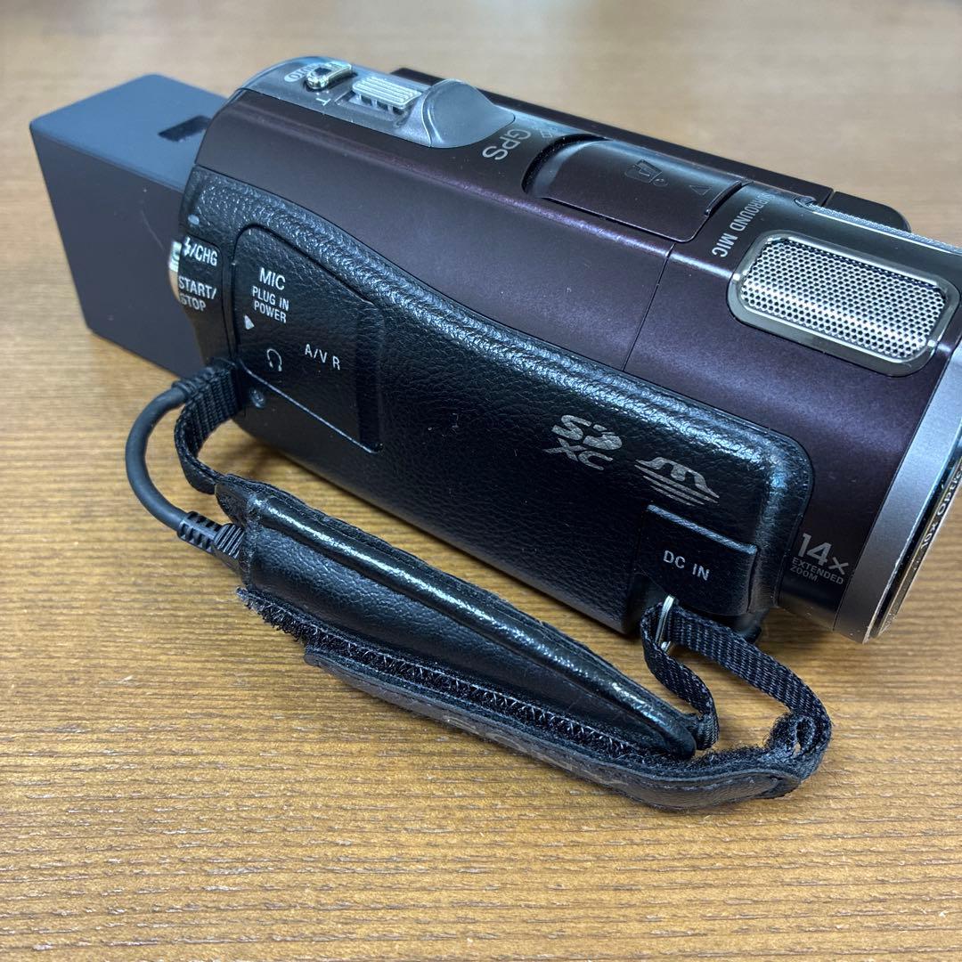 SONY HDR-CX560V ビデオカメラ 本体　ボルドーブラウン