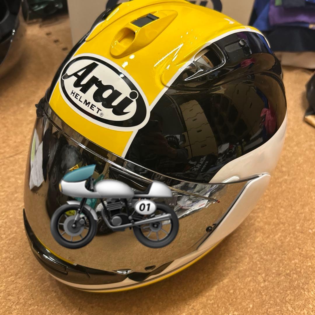 た*し様 アライRX-7X 直筆サイン入り タイラレプリカ イエローARAI 平