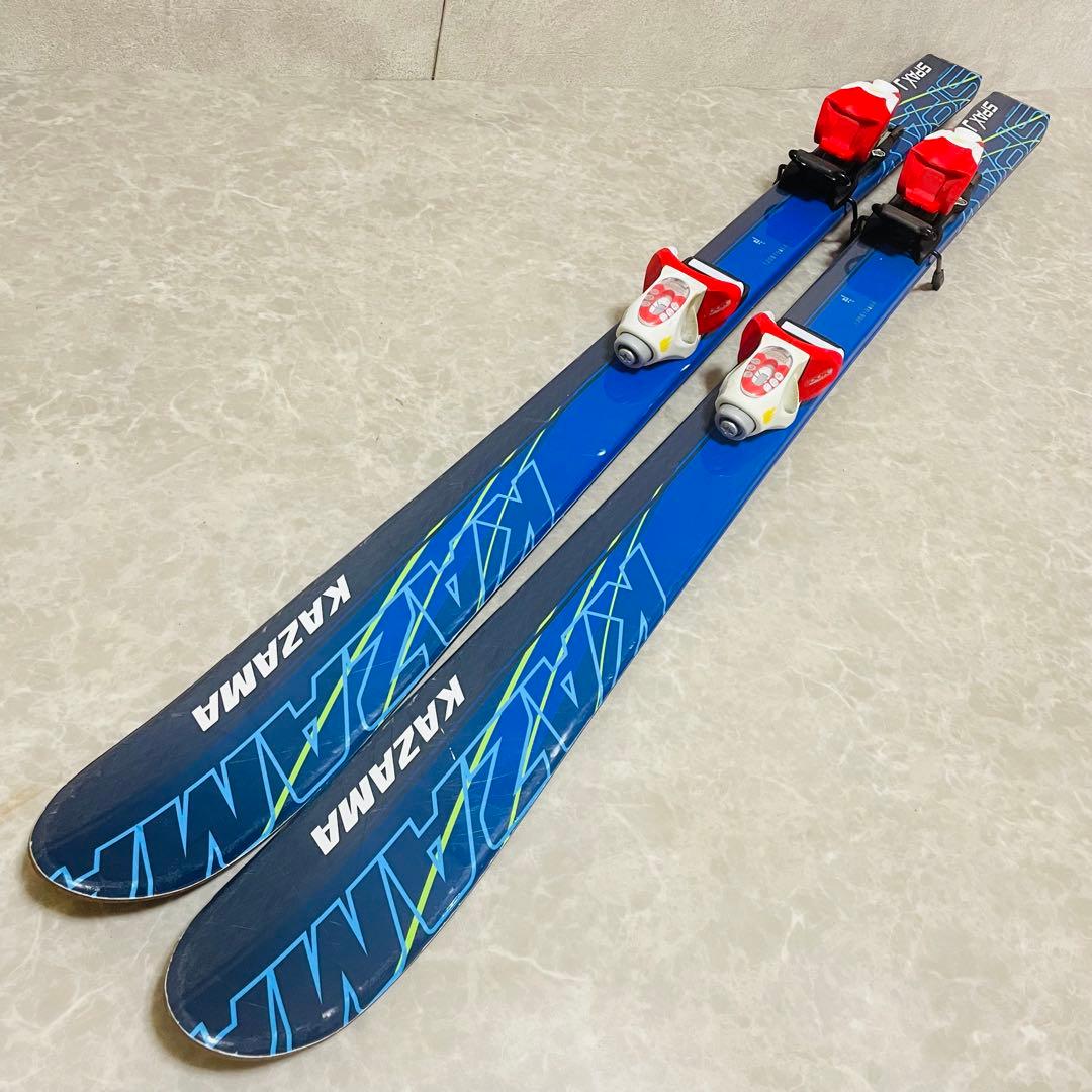 KAZAMA 子供用 スキー 4点セット ブーツ 板 ストック 120 22