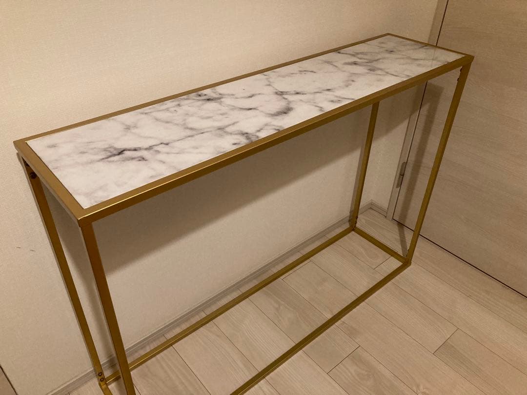 大理石風コンソールテーブル