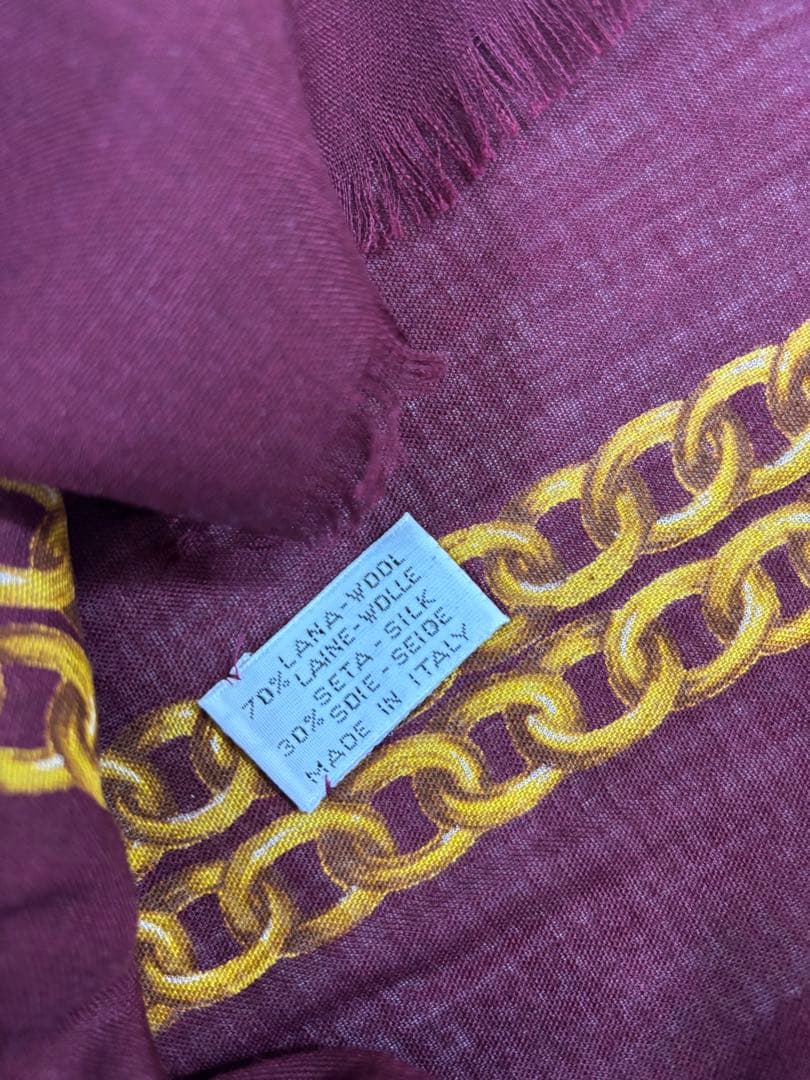 【折りジワ有】CHANEL 大判スカーフ 130cm✖️130cm