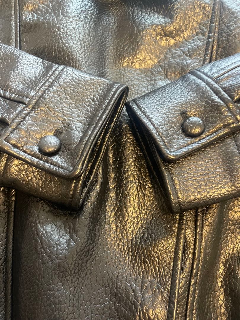 土日限定値下げ‼️ZARA フェイクレザージャケットXS