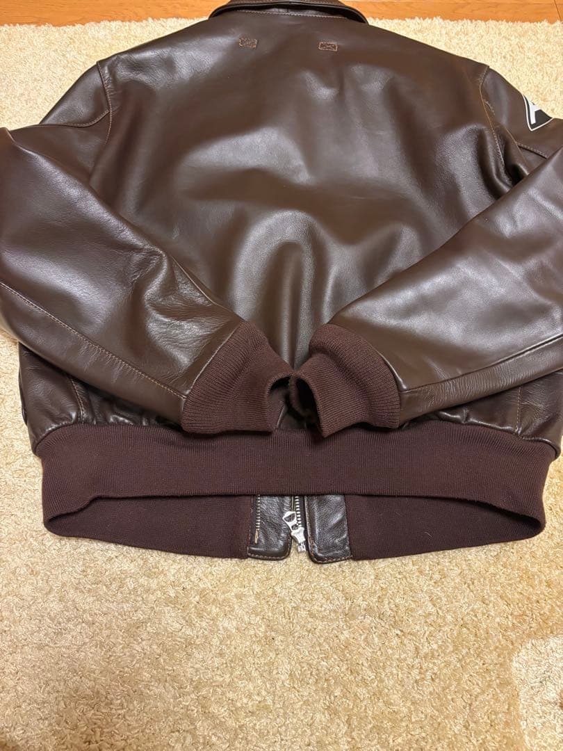 レザー TYPE A-2 ジャケット パッチ付き