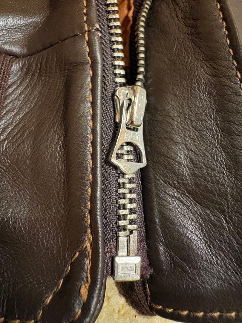 レザー TYPE A-2 ジャケット パッチ付き