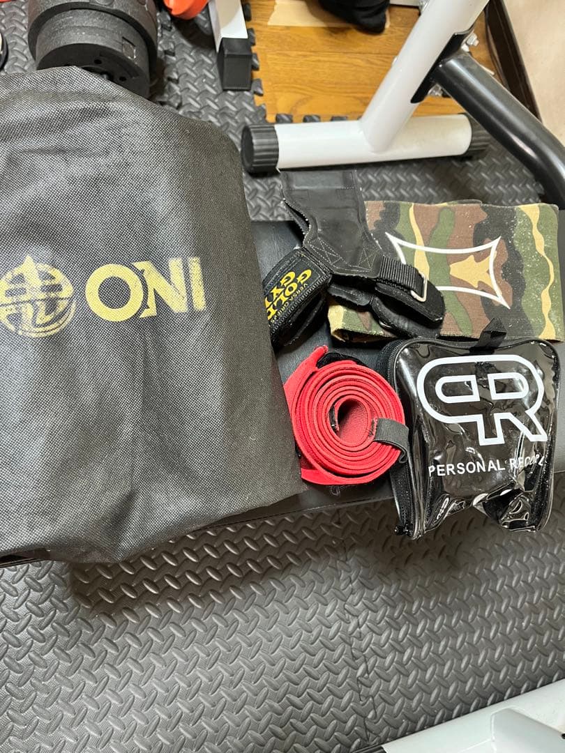 ONI トレーニングセット　ニースリーブ　sbd リストラップ　パワーグリップ