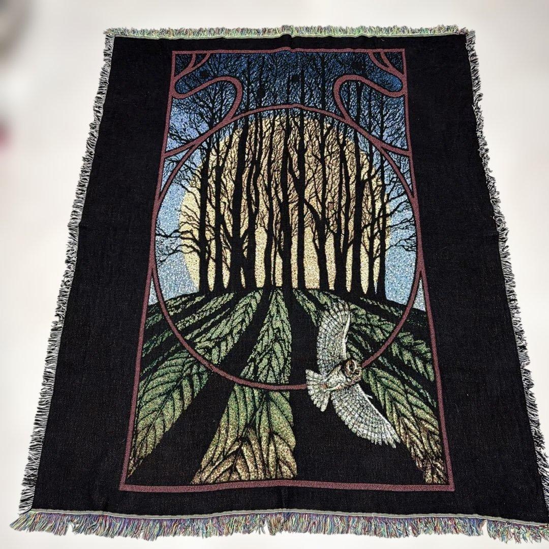 景色　マルチカバー　ソファカバー　ヴィンテージラグ　166x130