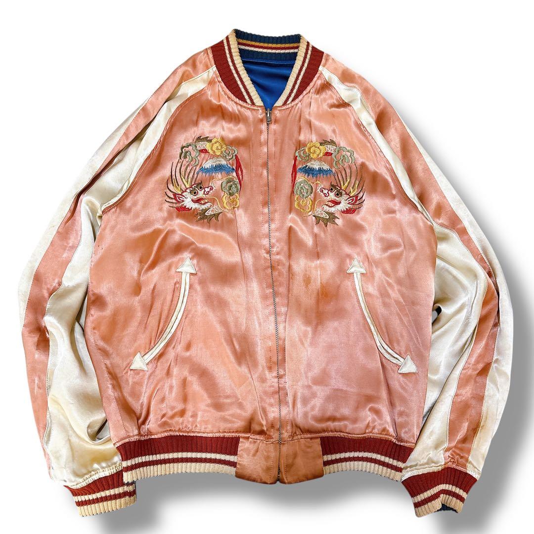 THEFLATHEAD フラットヘッド 和柄 刺繍 スカジャン 顔虎 Lサイズ