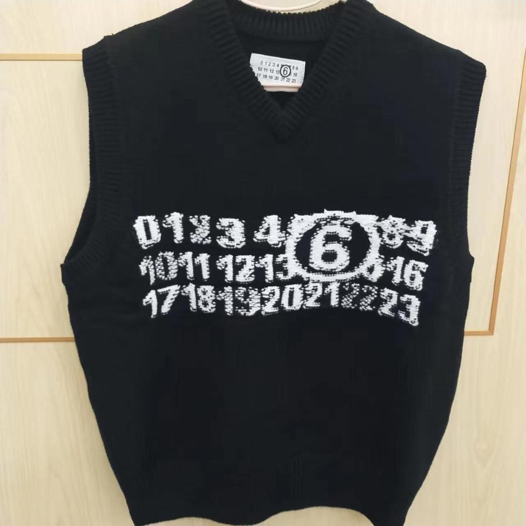 MM6 Maison Margiela ナンバーロゴ ニットベスト M サイズ