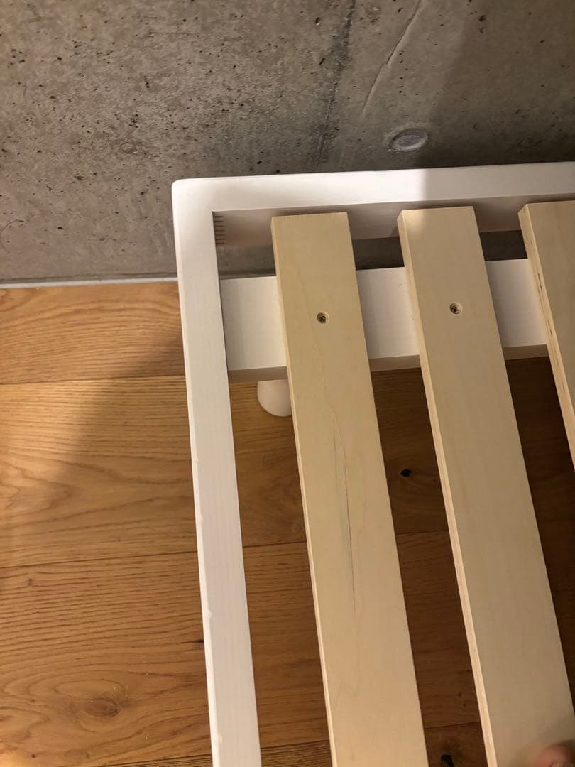 5月中旬　BANON ホワイト 白　すのこベッド 耐荷重700kg シングル