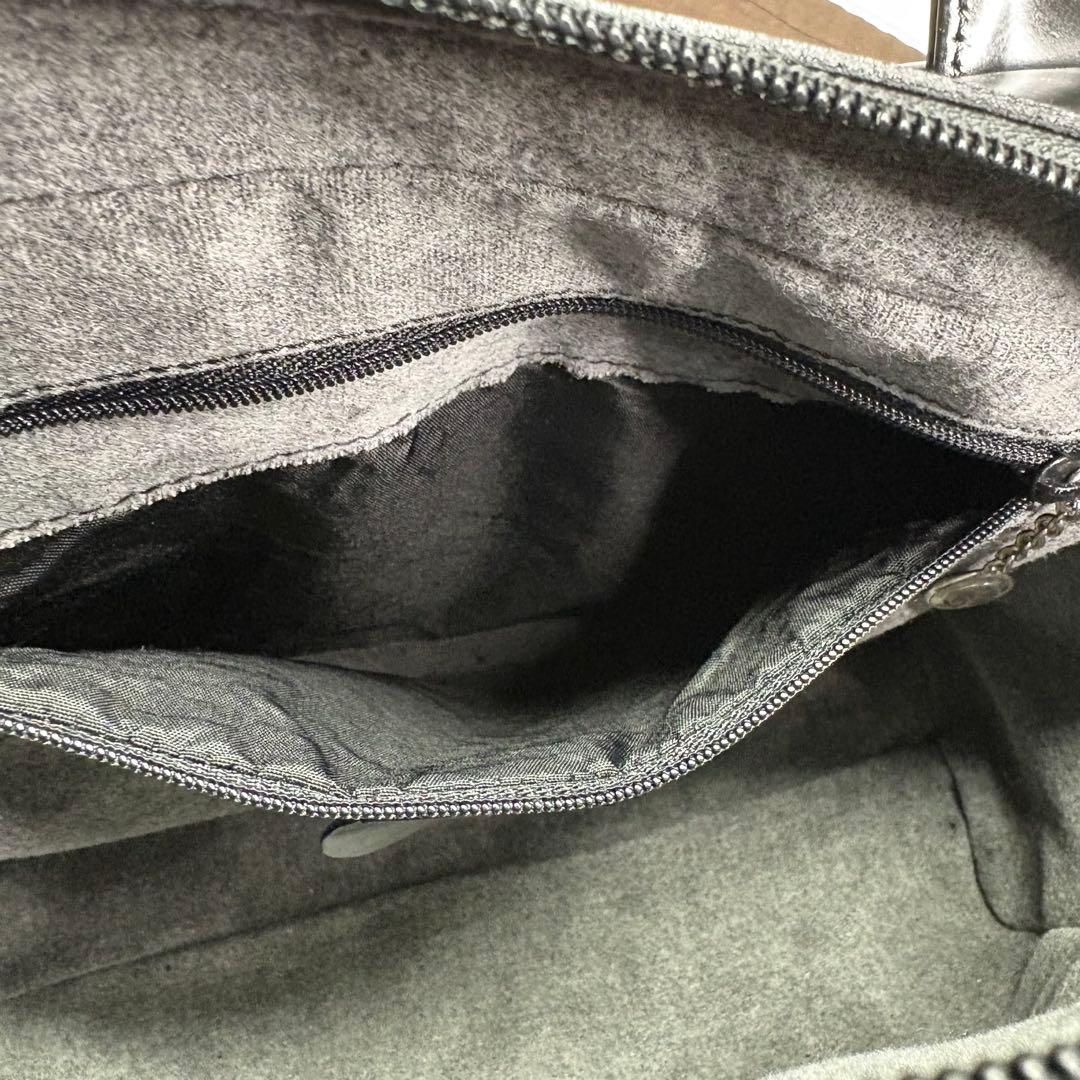 美品　グッチ GUCCI エナメル GG ハンドバッグ ヴィンテージ　ブラック