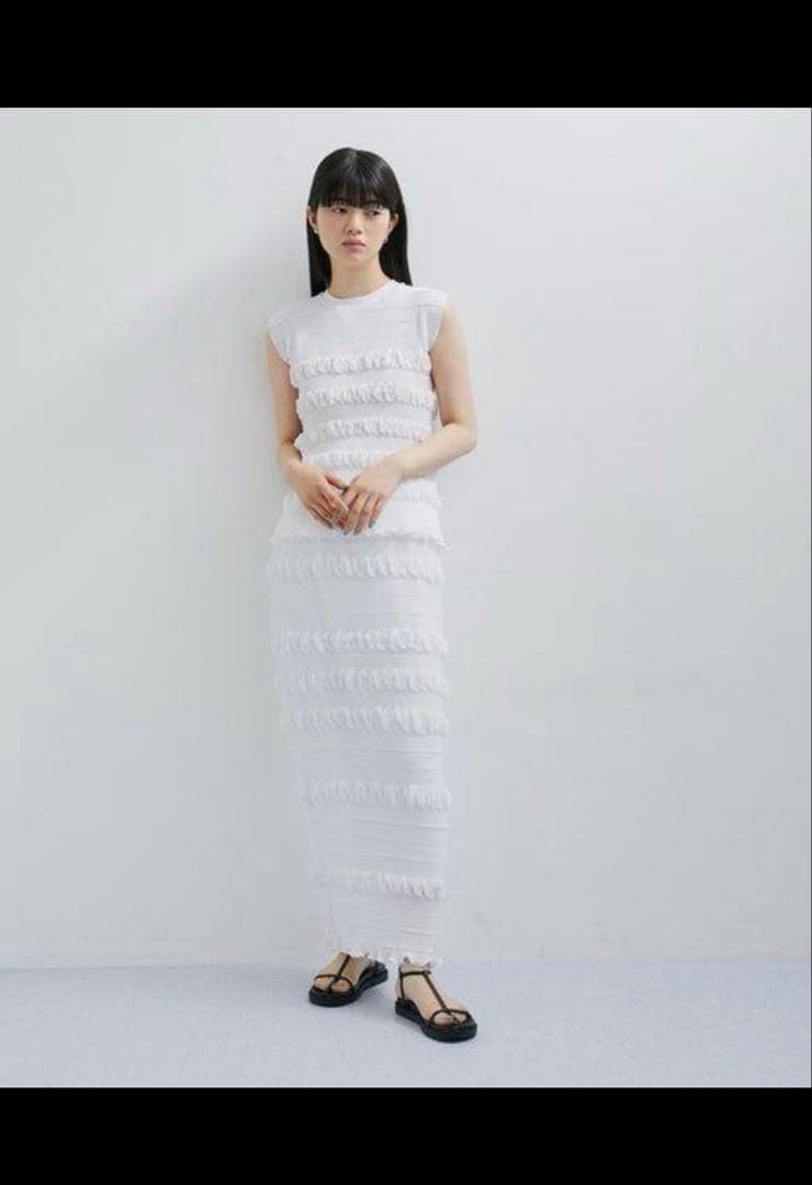 美品 ADAM ET ROPE' マドレーヌプリーツスカート