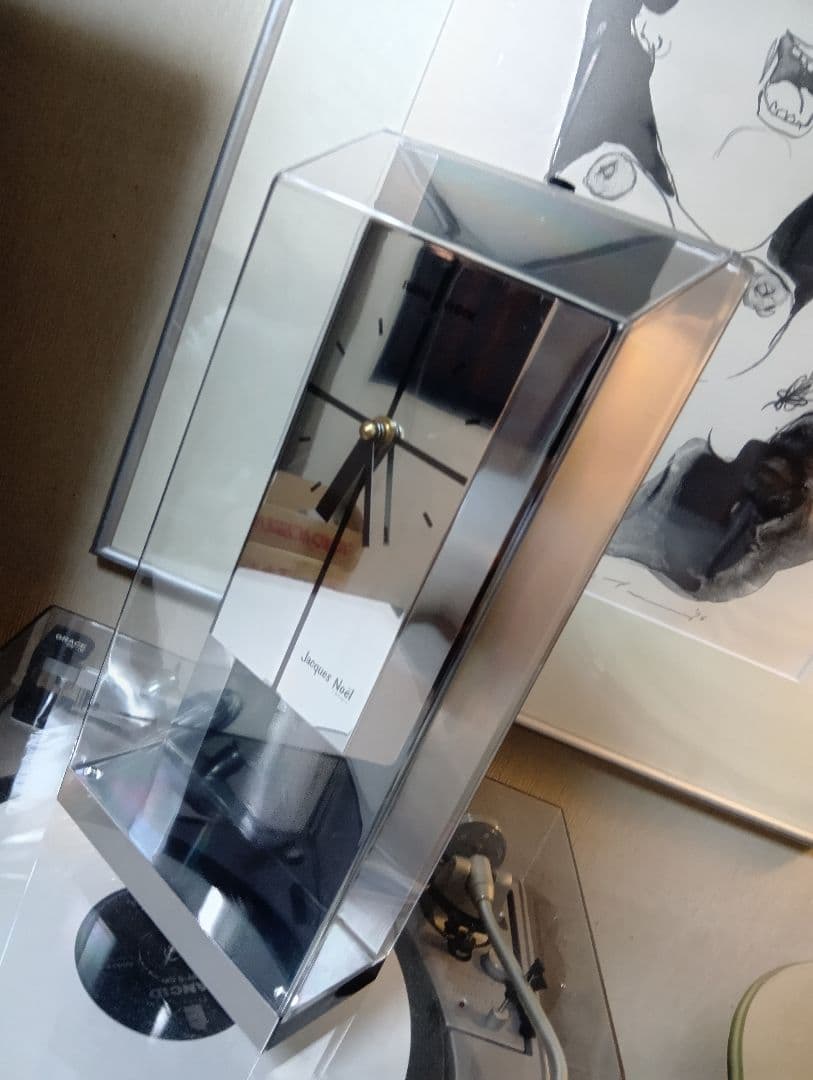 1980's　フランス　ジャックノエル　スペースエイジ　メタル　スイングクロック