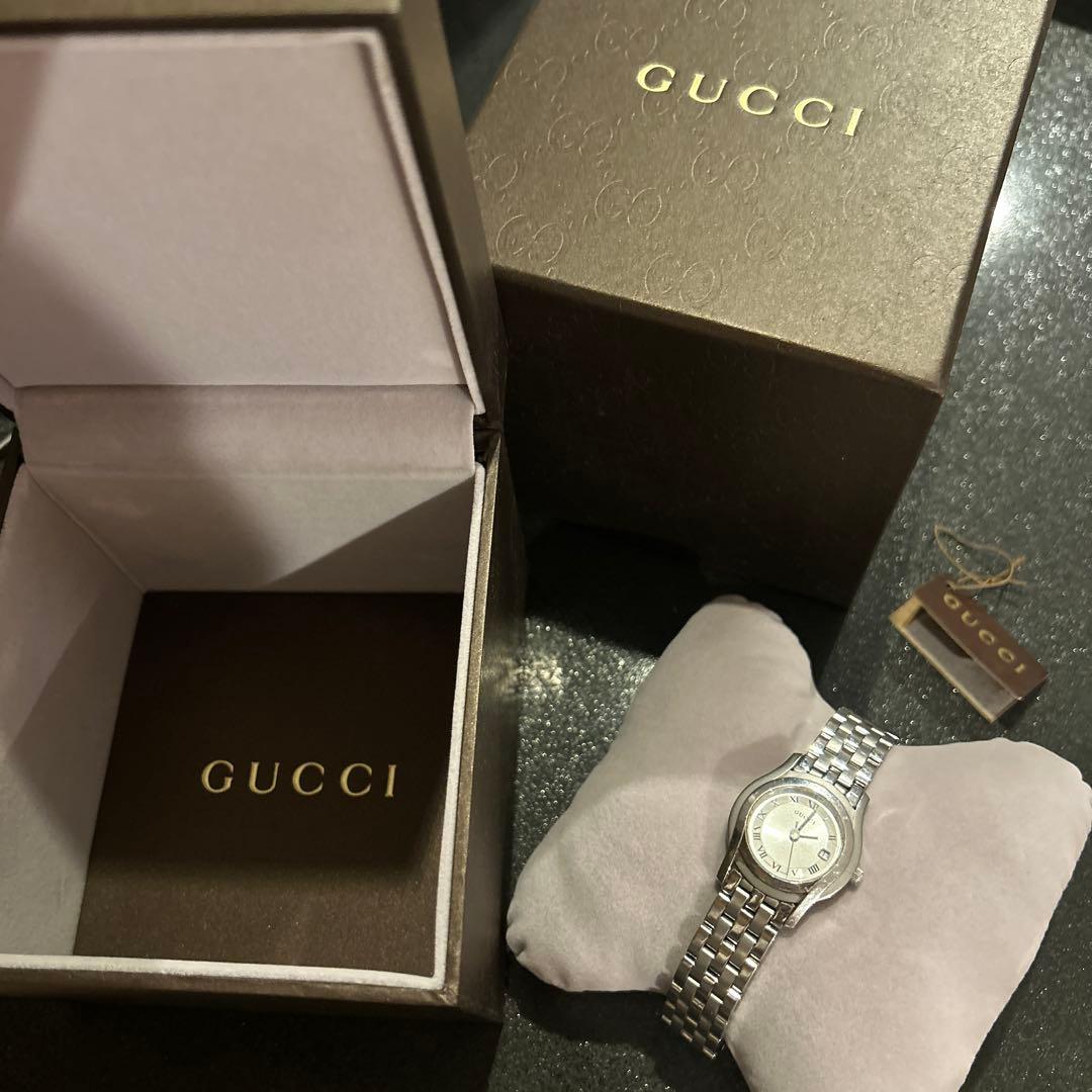 【GUCCI 5500L】レディース腕時計 シルバー