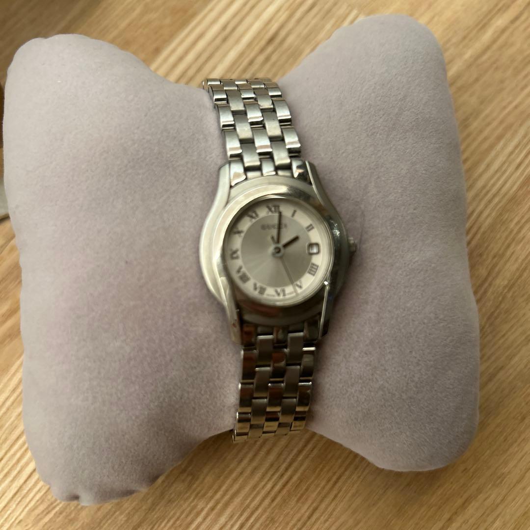 【GUCCI 5500L】レディース腕時計 シルバー
