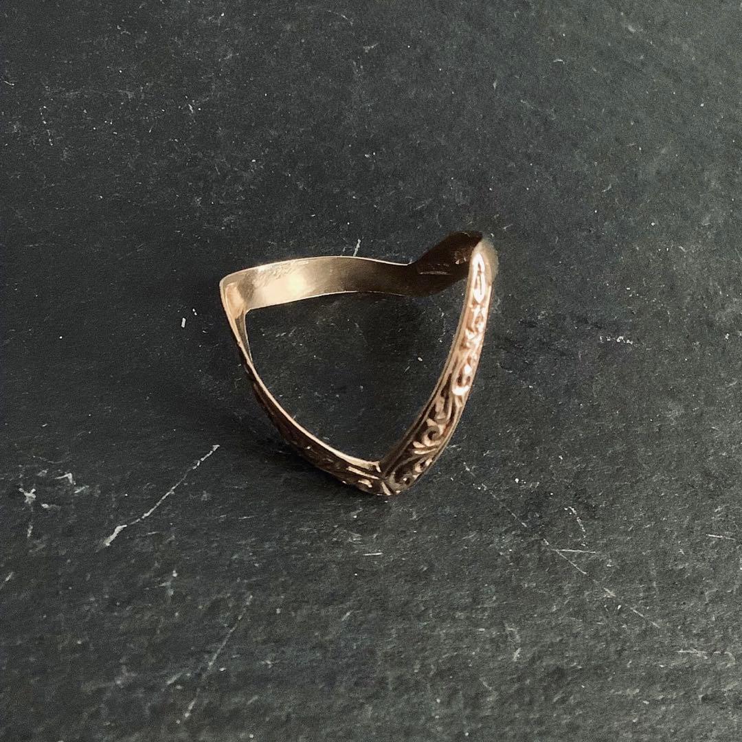 英国 ヴィンテージ 9K リング イギリス アクセサリー 指輪 アンティーク