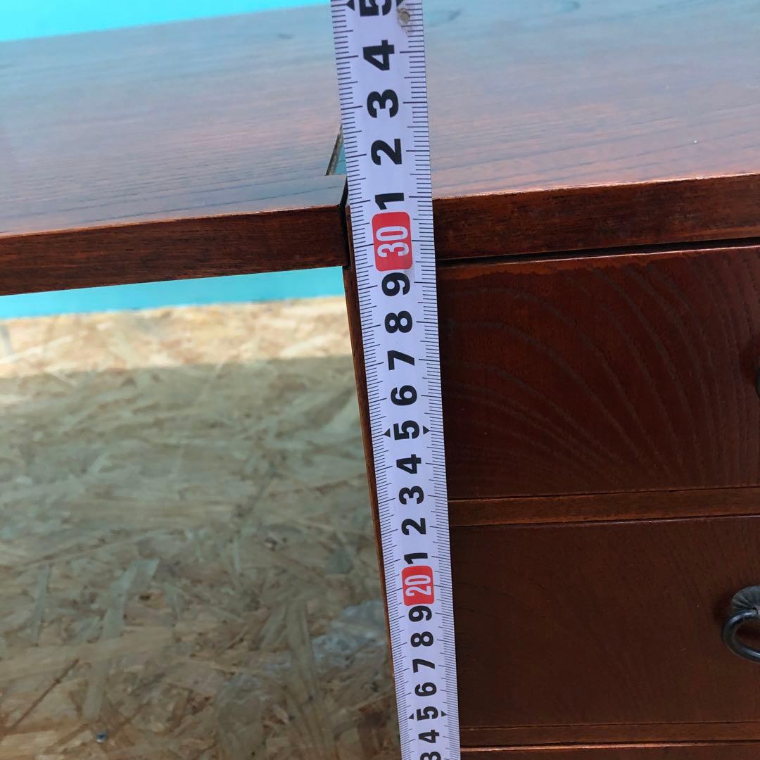 F1130 昭和レトロ 文机 木製 アンティーク 折りたたみ 小引き出し