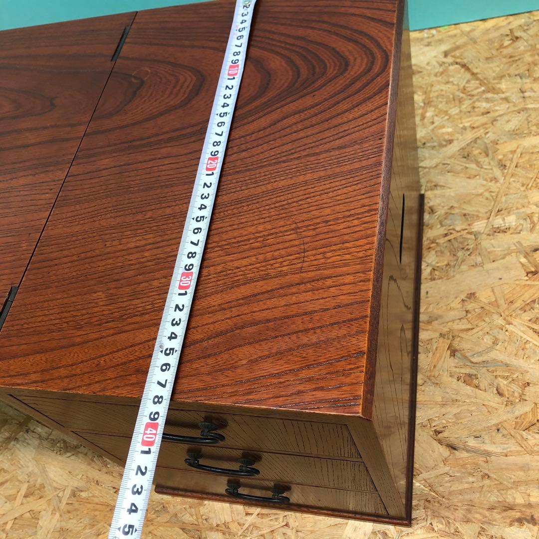 F1130 昭和レトロ 文机 木製 アンティーク 折りたたみ 小引き出し