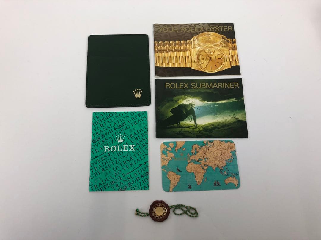 H*o様 ロレックス　空き箱　外箱　内箱　小冊子　カレンダー　カードケース　グリ