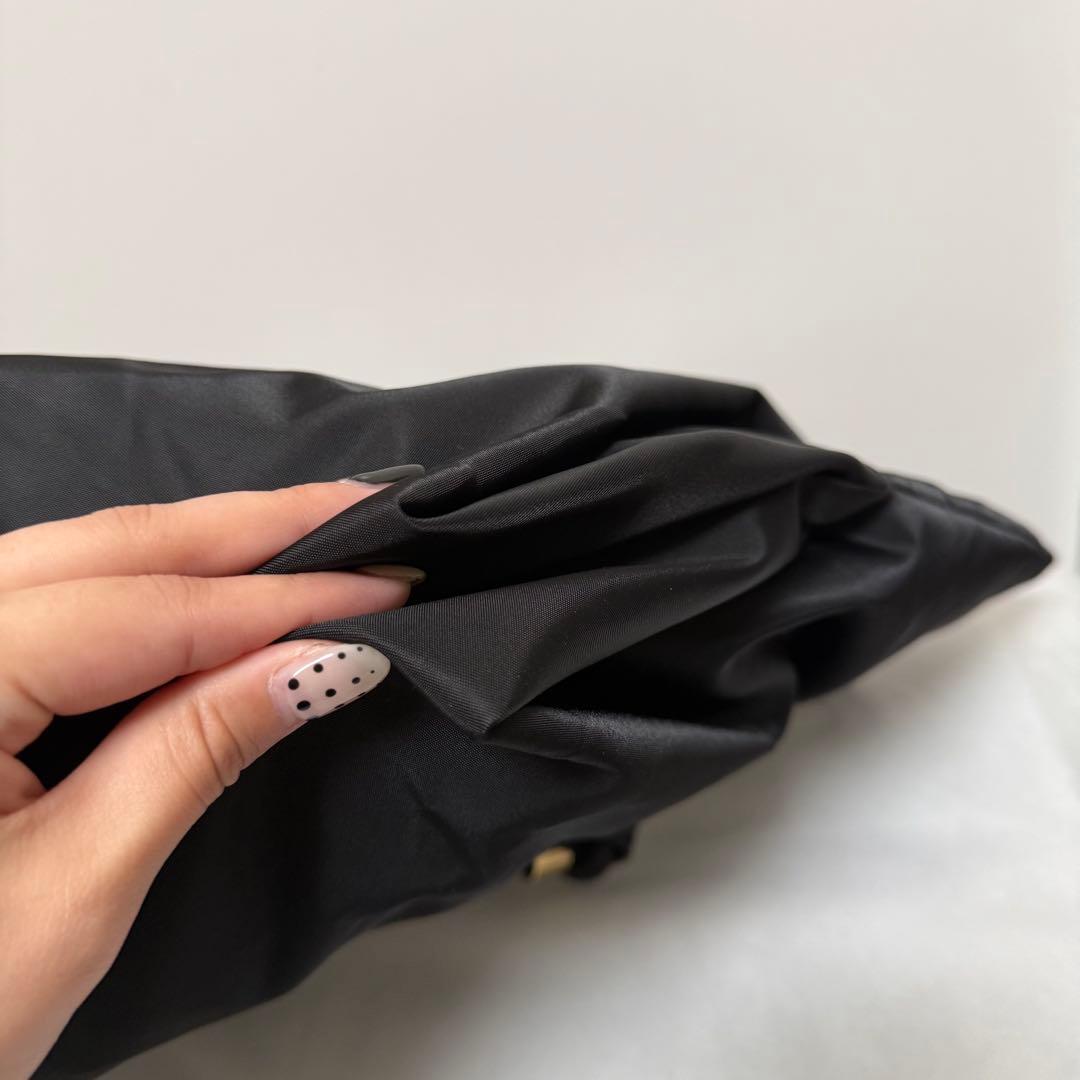 美品 VIOLAd’ORO BIANCA ナイロン トートバッグ L ブラック