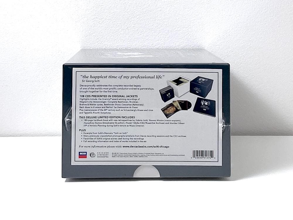 新品未開封 廃盤 BOX ゲオルグ・ショルティ シカゴ交響楽団 デッカ録音全集