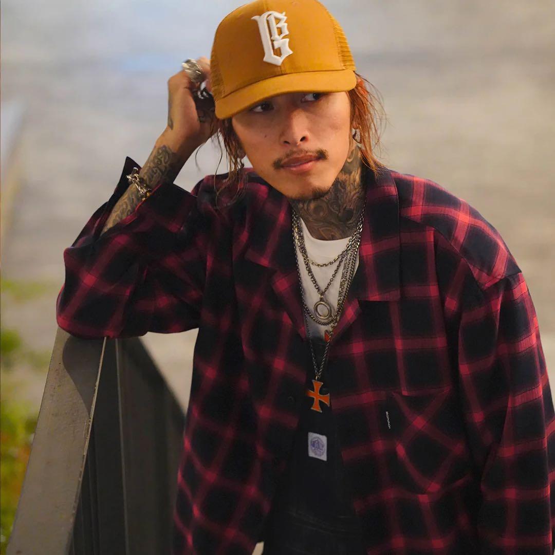 トップス  BUZZY 25AW OMBRE CHECK SHIRT XL