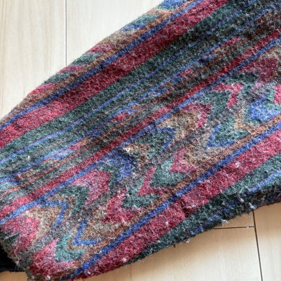 -80s サドルキングウエスタン ネイティブブルゾン USA製 M タロンジップ