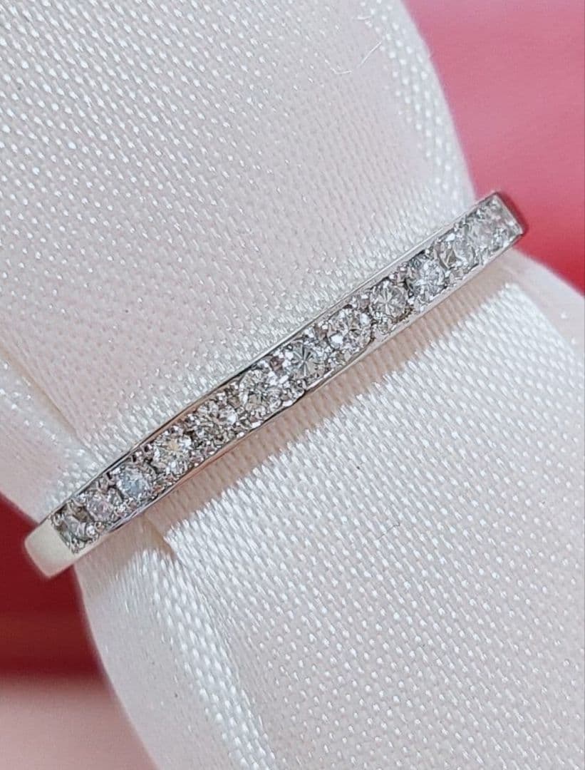 新入荷 未使用 pt950 ダイヤモンド0.10ct エタニティリング