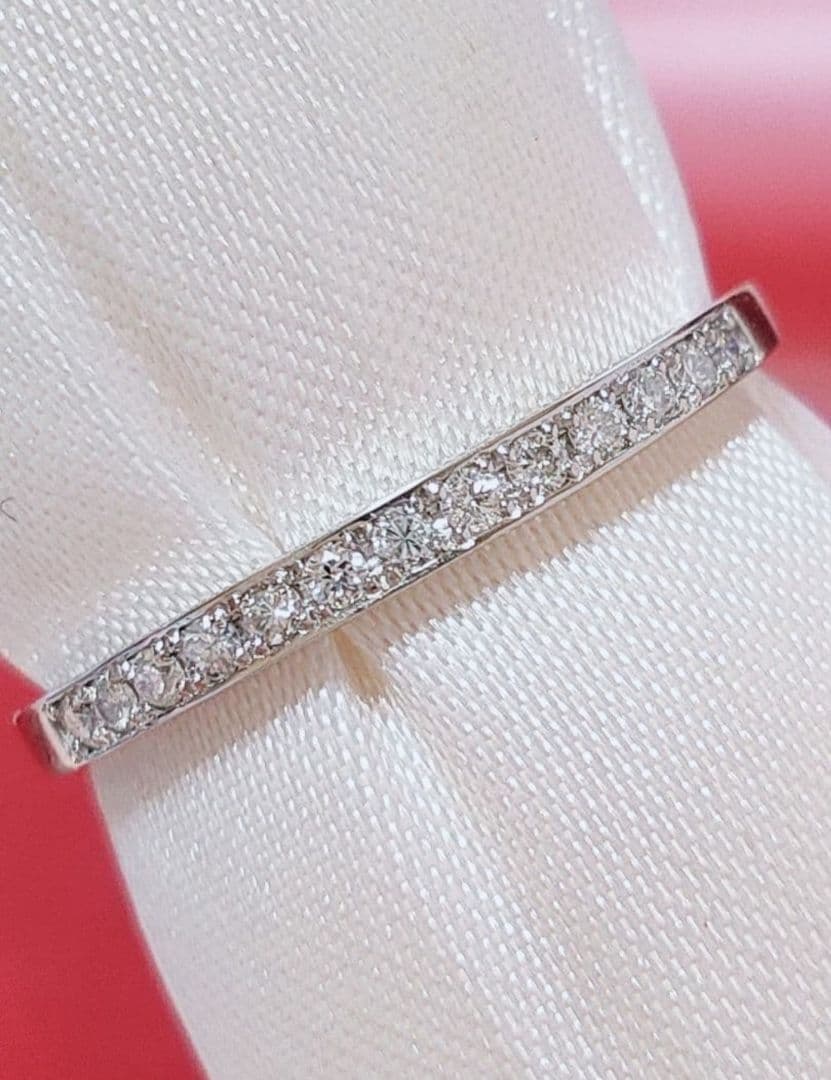 新入荷 未使用 pt950 ダイヤモンド0.10ct エタニティリング