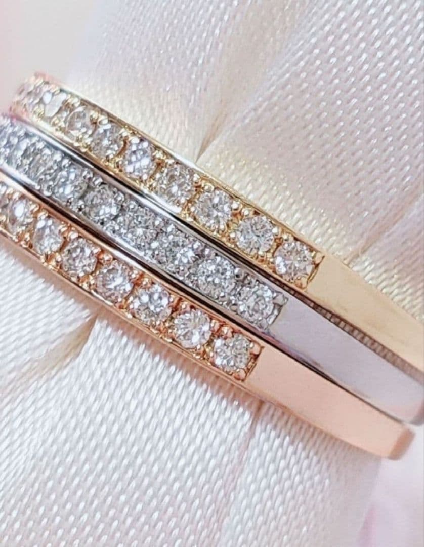 新入荷 未使用 pt950 ダイヤモンド0.10ct エタニティリング