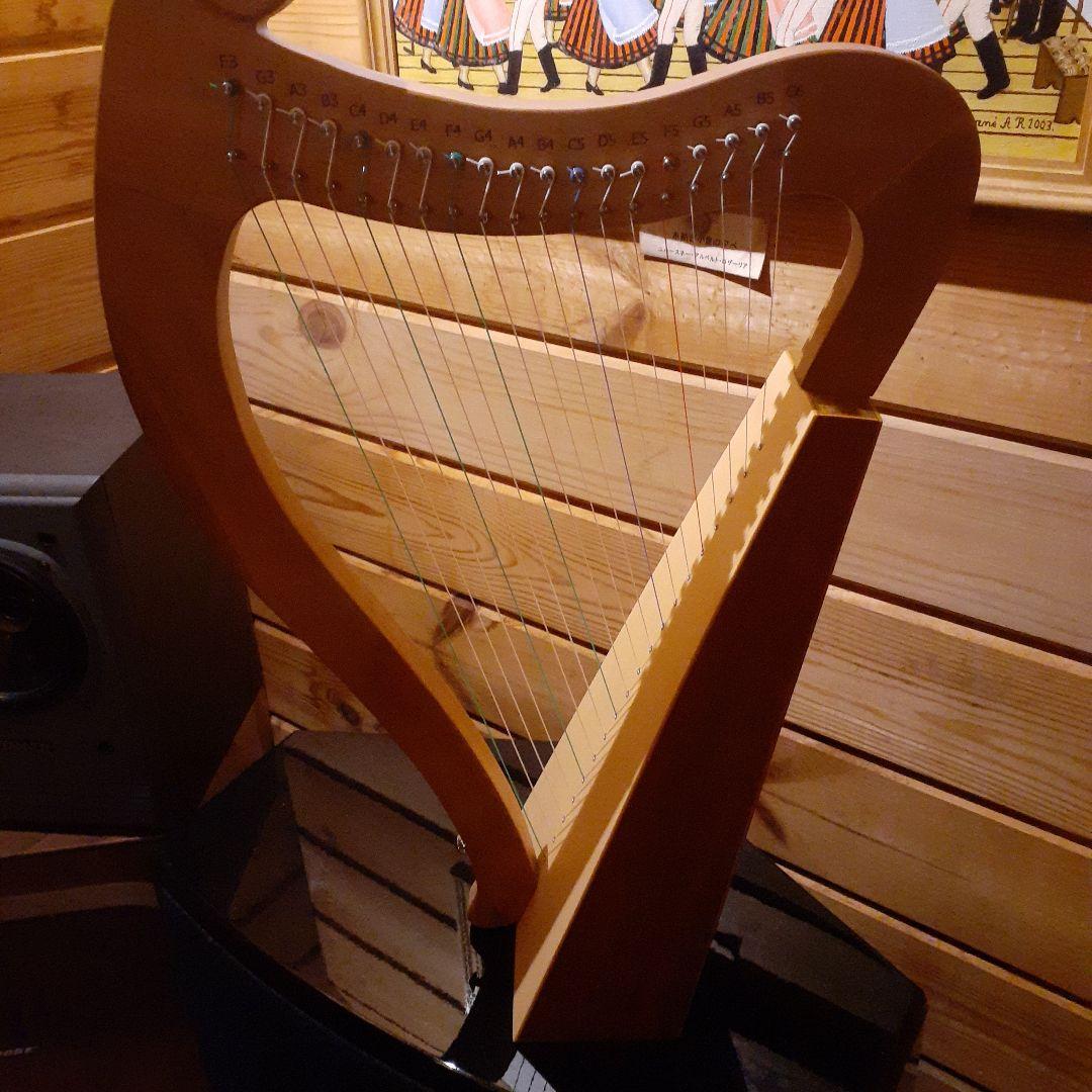 木製 19弦ハープ 本体