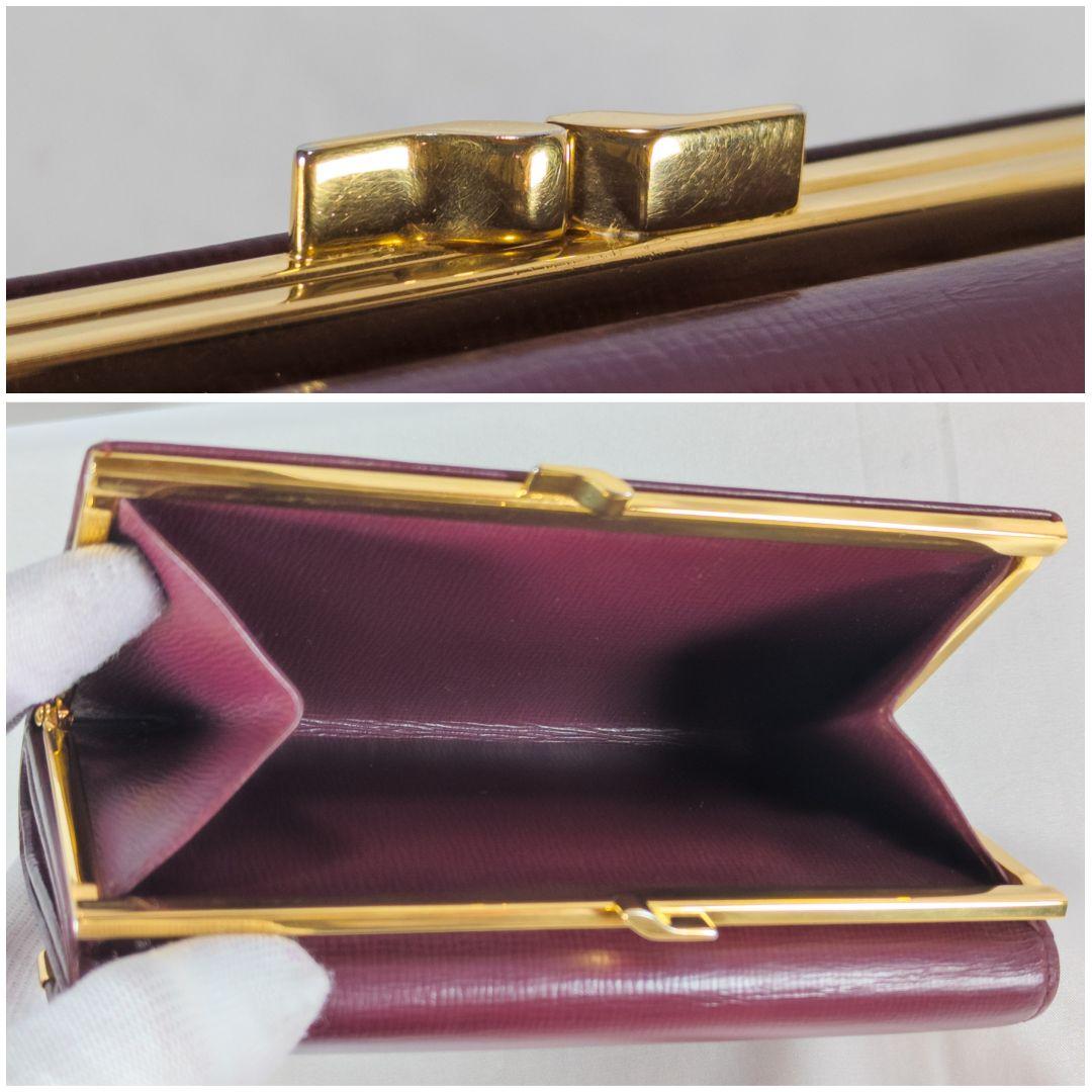 【極美品】 カルティエ　三つ折り財布 がま口 コンパクトウォレット 付属品完備