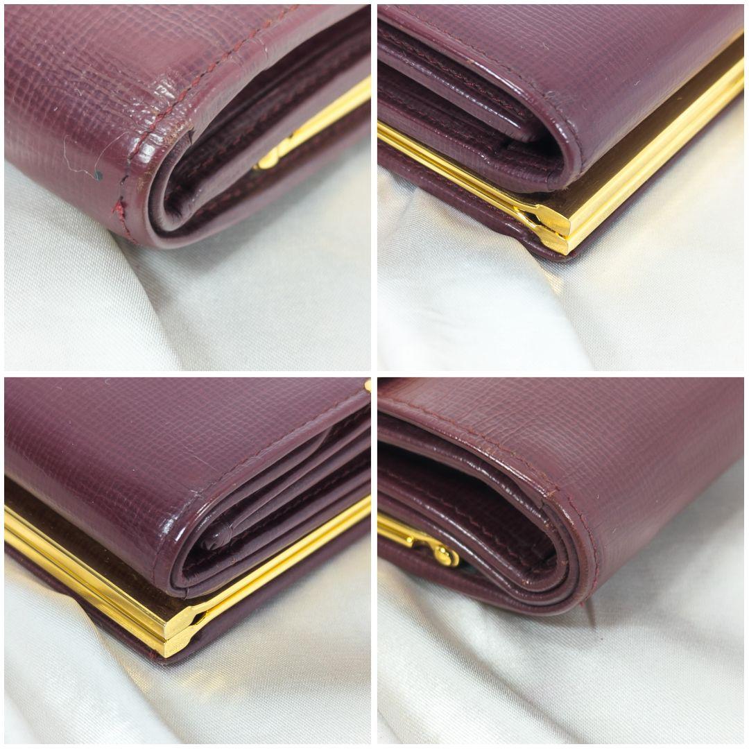 【極美品】 カルティエ　三つ折り財布 がま口 コンパクトウォレット 付属品完備