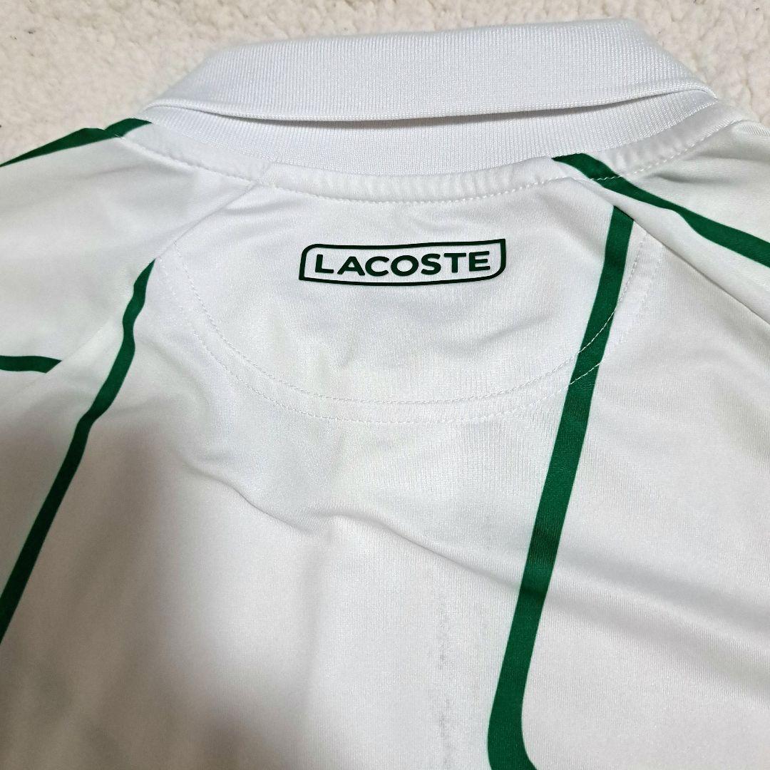 【美品】LACOSTE ジョコビッチモデル ポロシャツ US/Lサイズ ホワイト