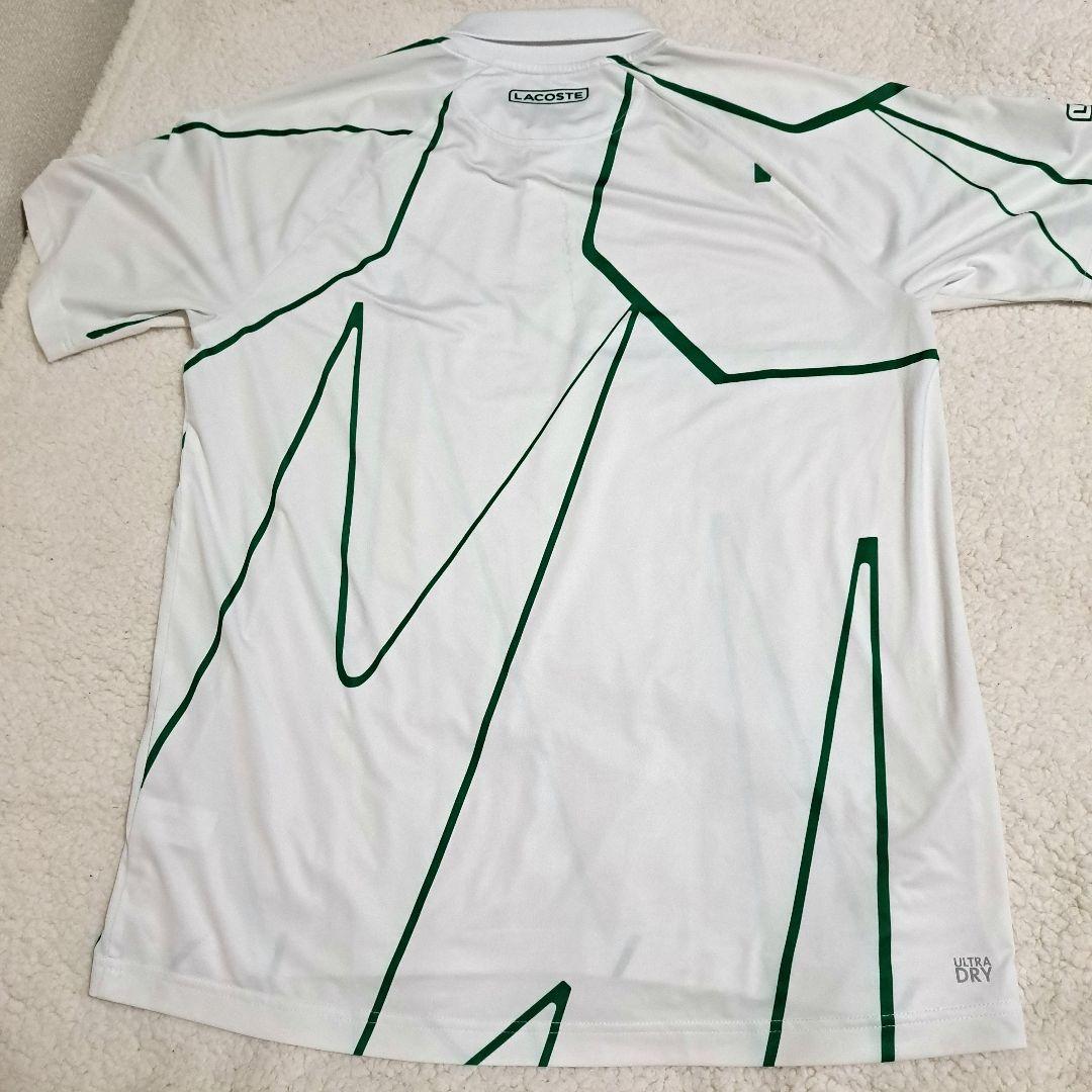 【美品】LACOSTE ジョコビッチモデル ポロシャツ US/Lサイズ ホワイト