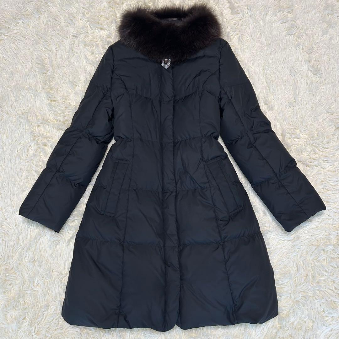 アプワイザーリッシェ LIMONTA ダウンコート 黒 M 美シルエット