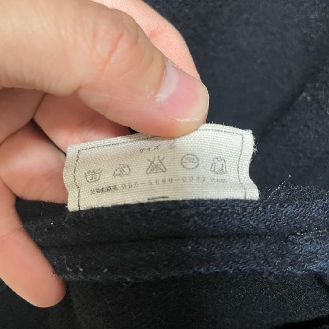 MITTAN なめらか半纏ロングコート　黒　ブラック　2 カシミヤ ミッタン