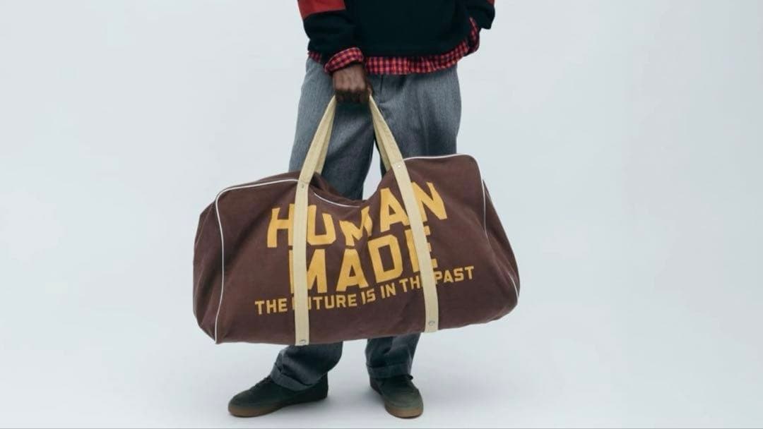 旅行かばん・小分けバッグ HUMAN MADE Canvas Boston Bag Large Brown