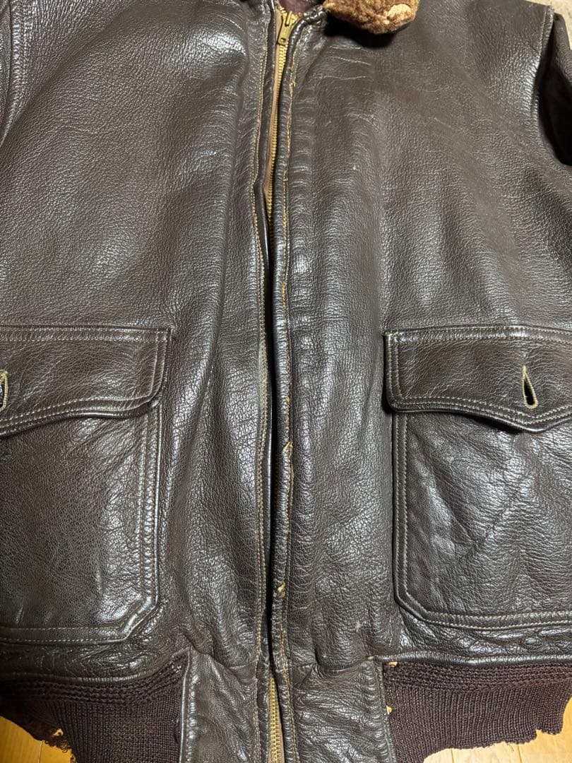 た*う様 G-1 フライトジャケット サイズ42 破損箇所あり　補修パーツ付属