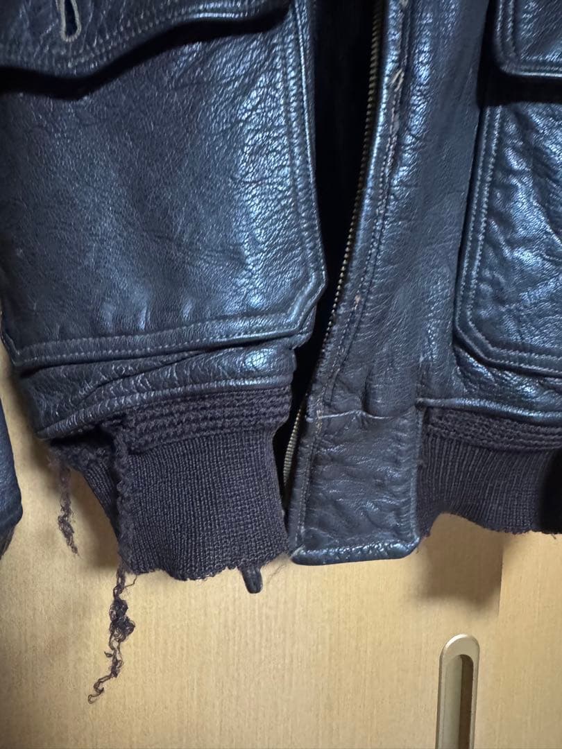 た*う様 G-1 フライトジャケット サイズ42 破損箇所あり　補修パーツ付属