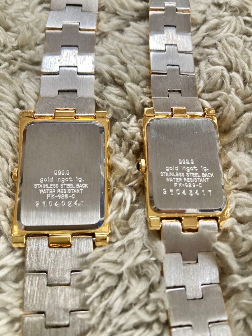 エルジン　ELGIN 金　ゴールド　金属ベルト時計 2本セット