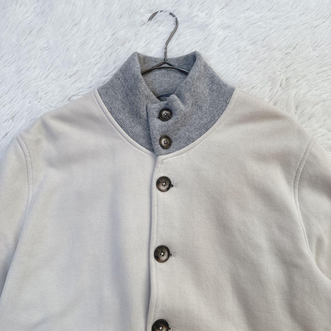 CAPOBIANCO イタリア製 カシミヤ混 ジャケット ブルゾン アイボリー